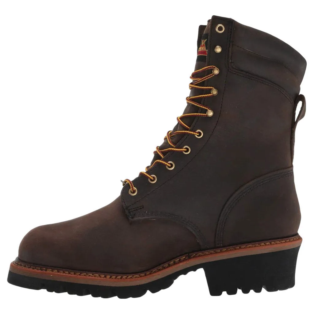 9 Inch Logger Leather Men's Work Boots