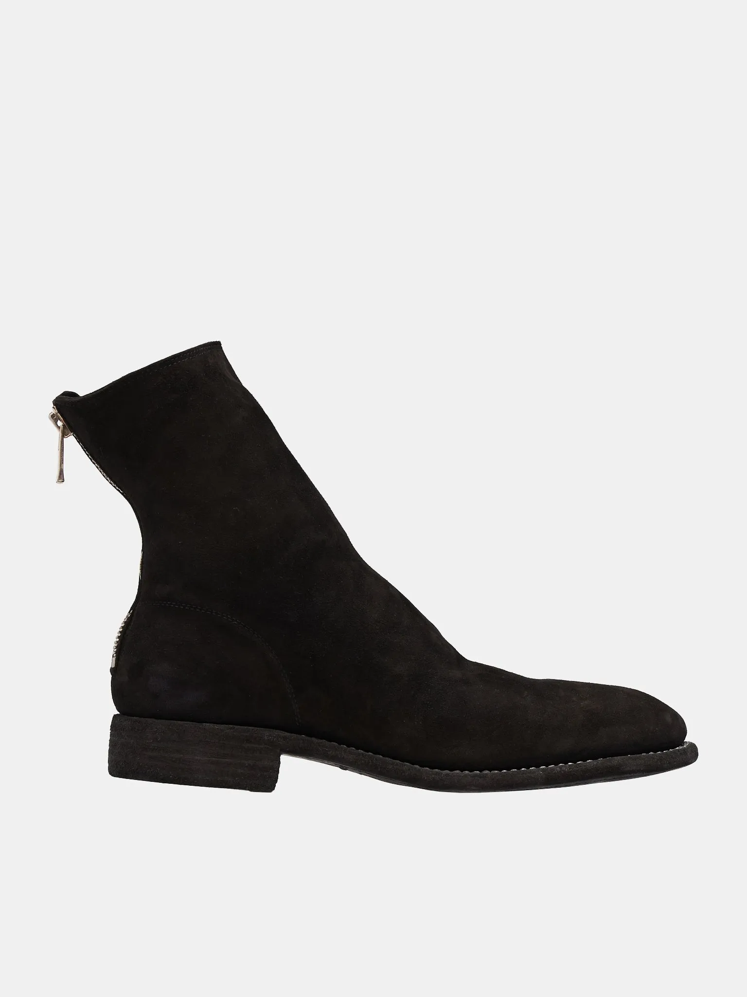 986 Reverse Buffalo Zip Boots (986-M-BLKT-BLACK)