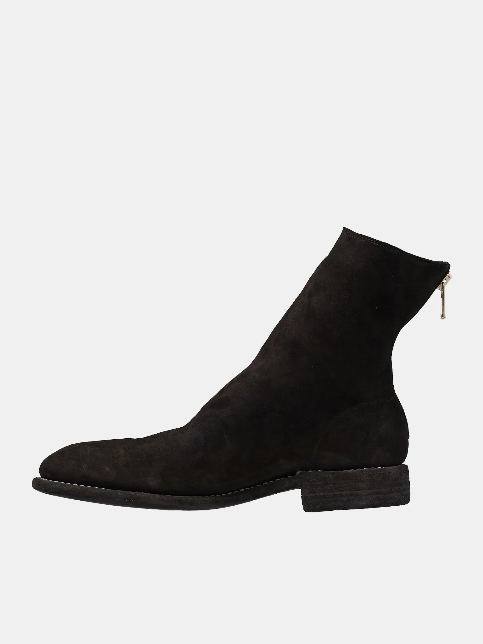 986 Reverse Buffalo Zip Boots (986-M-BLKT-BLACK)