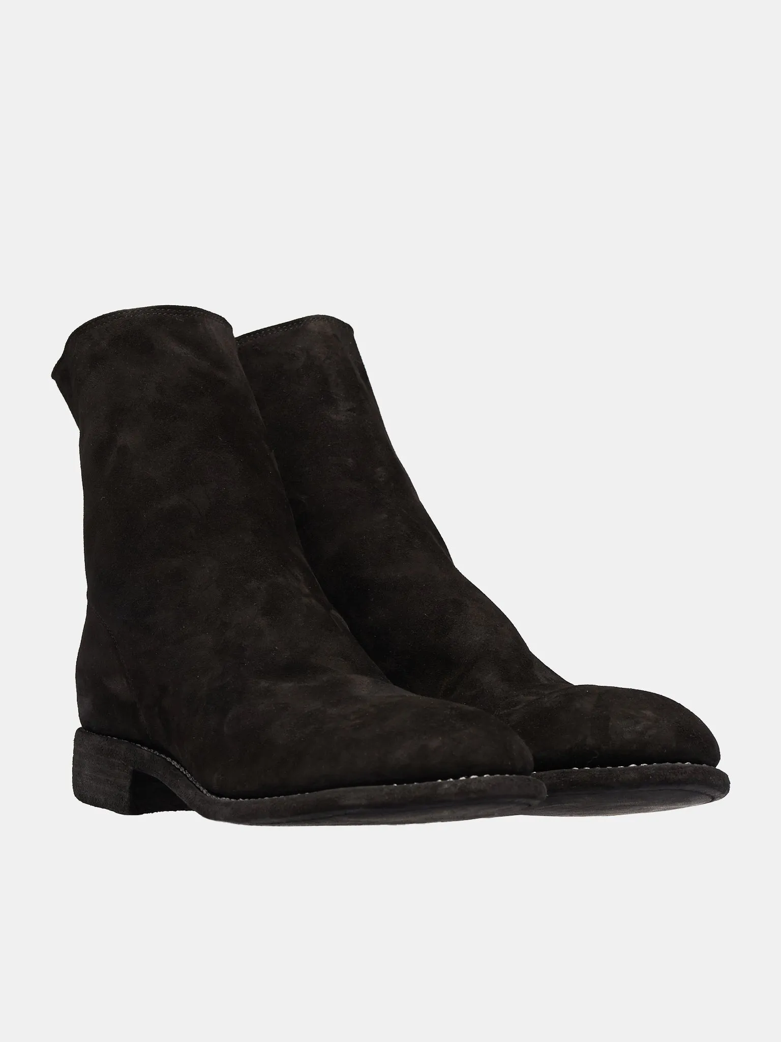 986 Reverse Buffalo Zip Boots (986-M-BLKT-BLACK)