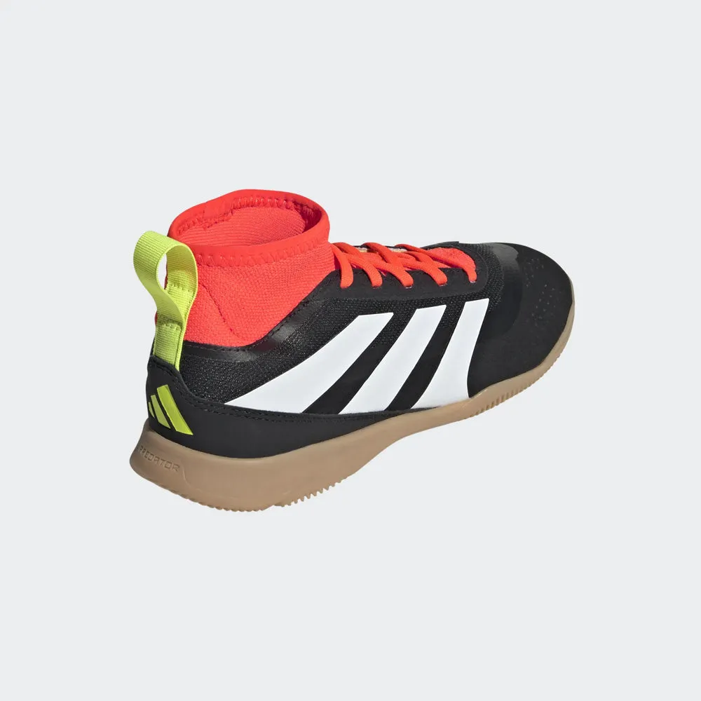 Adidas Predator League Sock Jnr Indoor Football Shoes (Black/White/Solar Red)