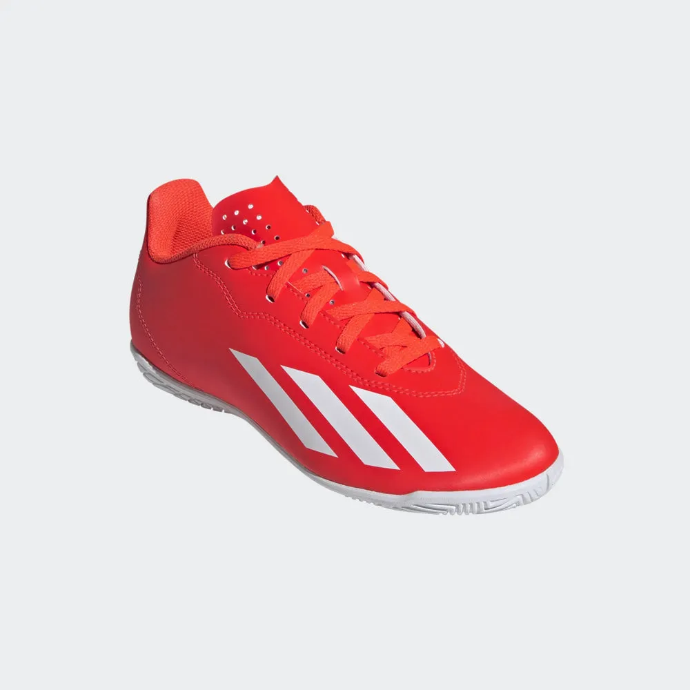 Adidas X Crazyfast Club Indoor Jnr Football Shoes (Solar Red/White/Yellow)