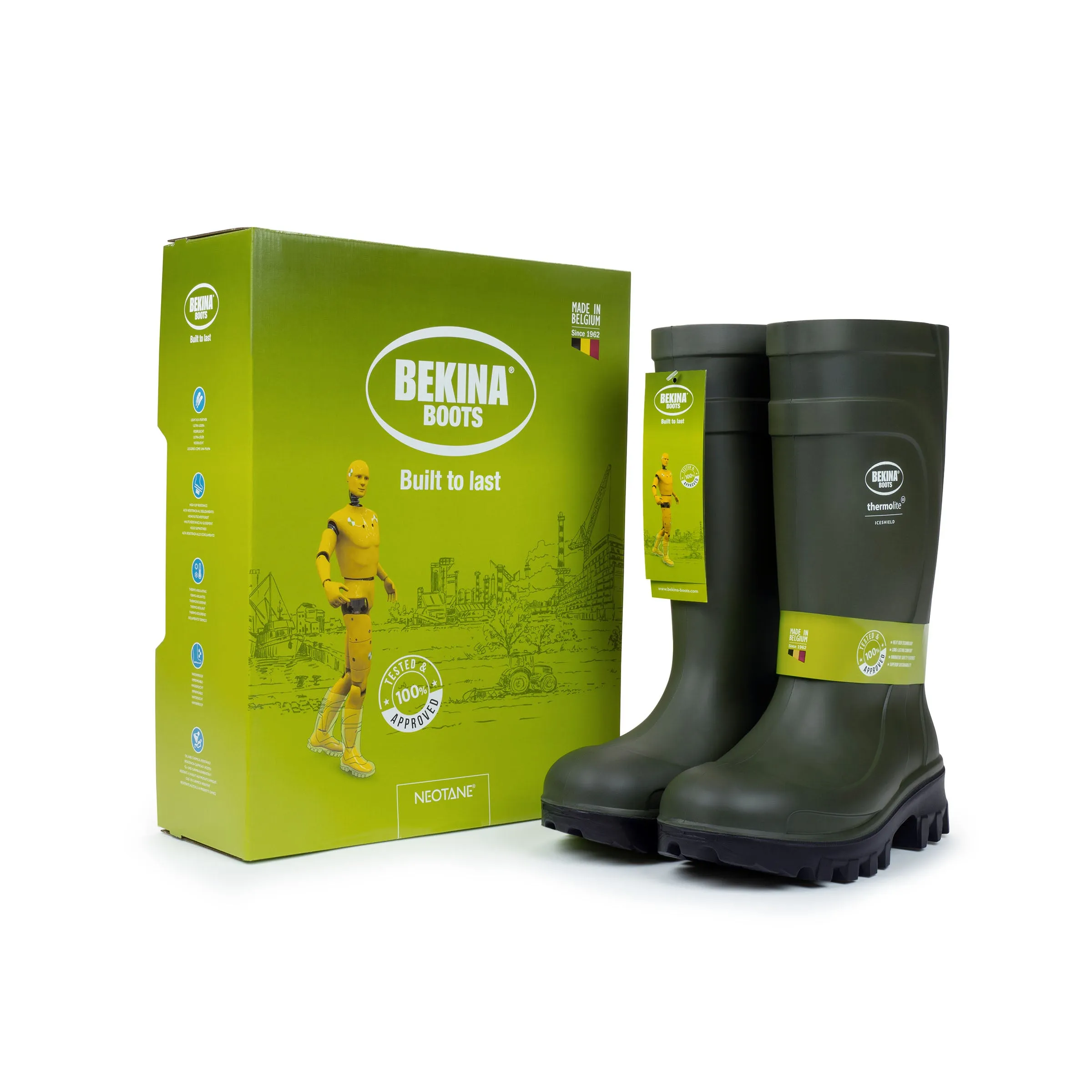 Bekina ThermoLite Men's Insulated Winter Composite Toe Rubber Work Boot - Z090GG