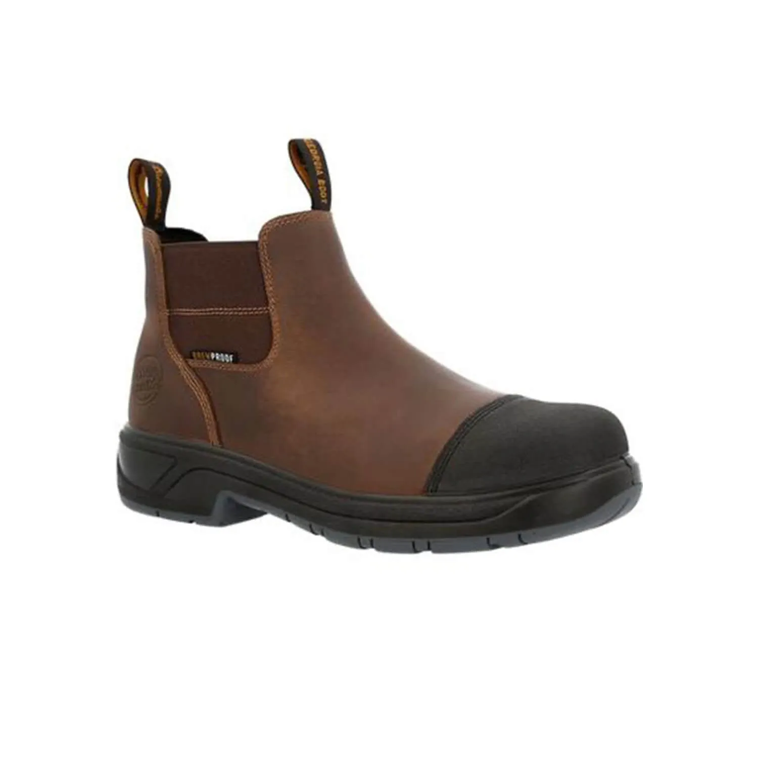 Brewmaster Composite-Toe Chelsea Boots Brown