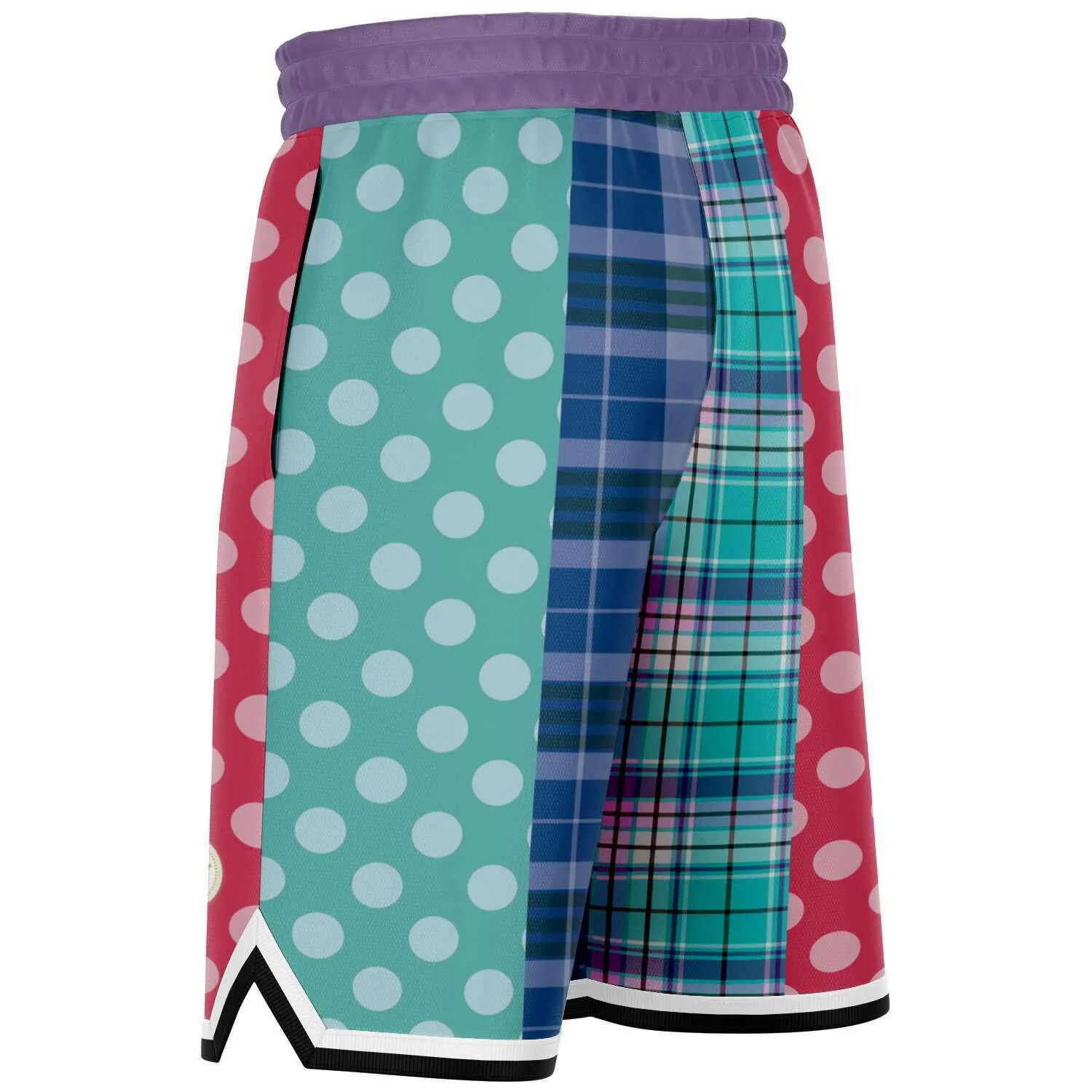 Cerulean Polka Dot Basketball Shorts