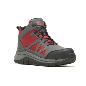 Fullbench Speed Mid Men's Carbon-Fiber Work Boots Wp Asphalt/Dahlia