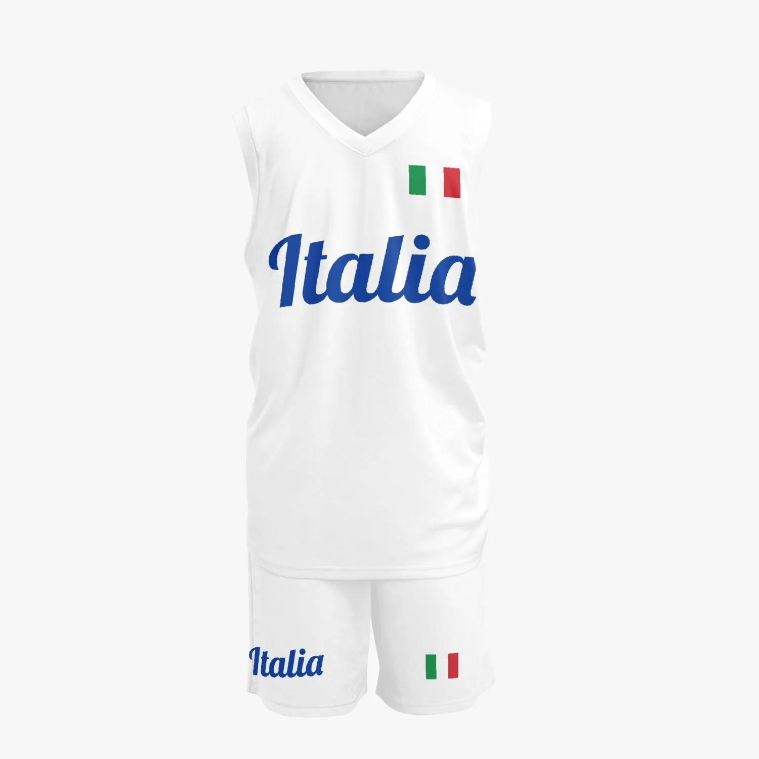 Italy Basketball Jersey Set - White