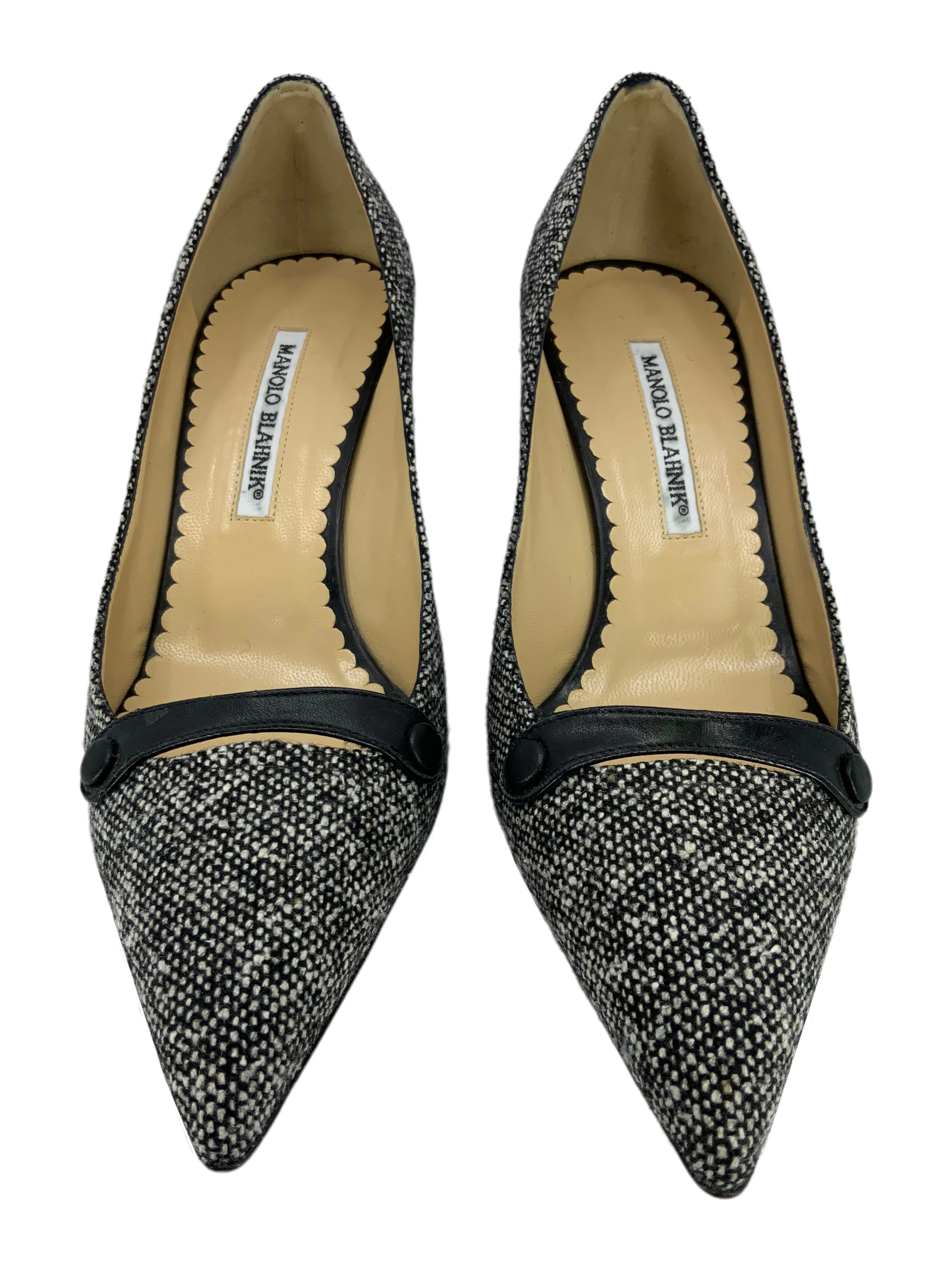 Manolo Blahnik Tweed Pumps Size 9.5