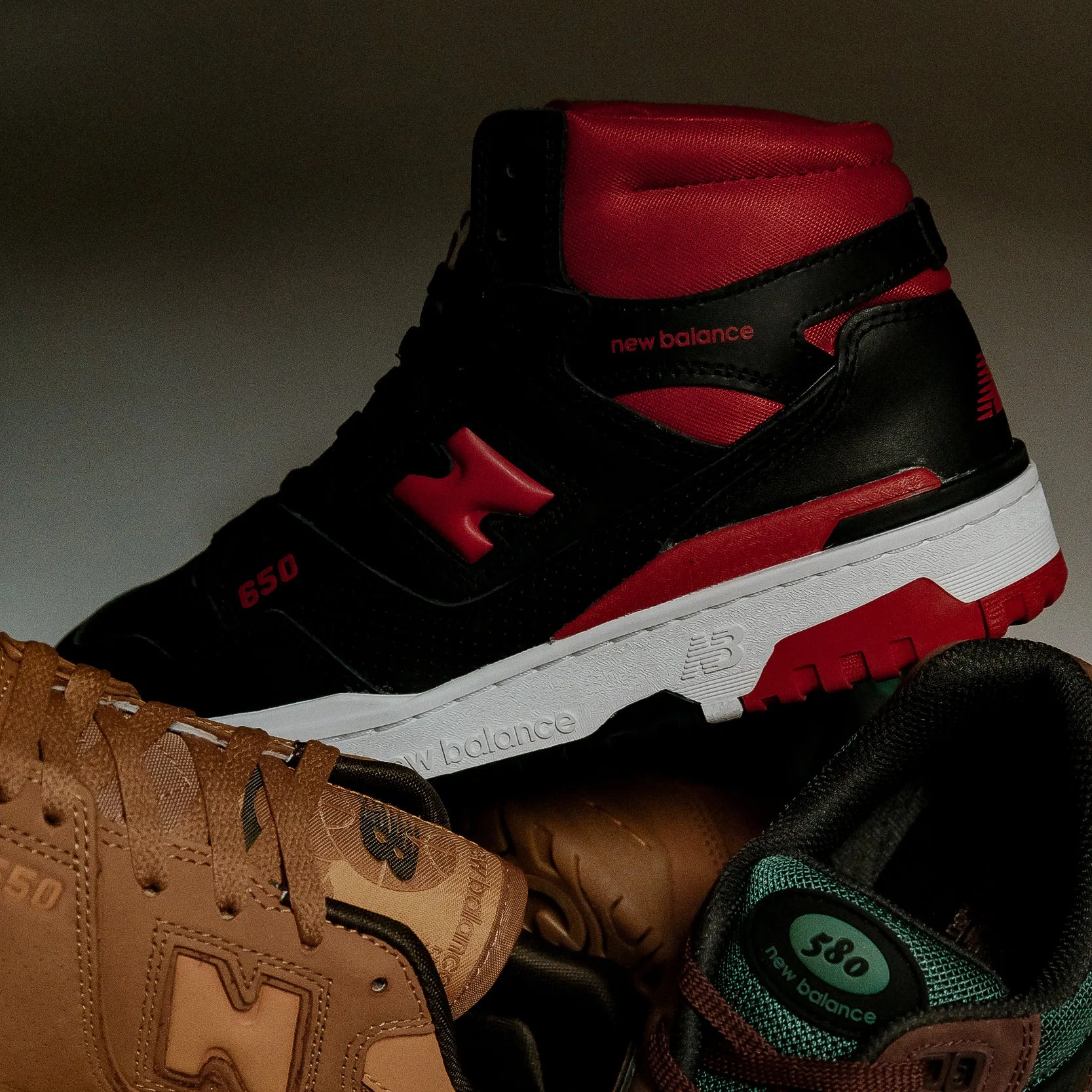 New Balance 650 Black/Red/White BB650RBR