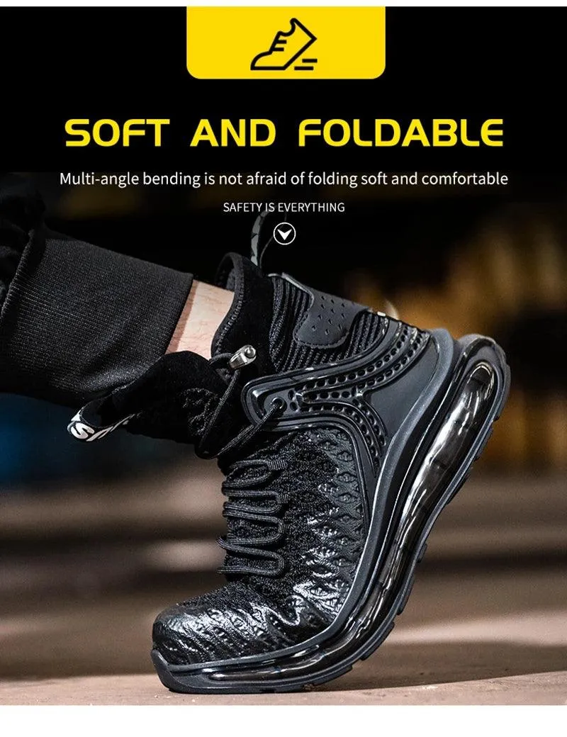 P312 Men's Casual Shoes: Air Cushion Safety Work Ankle Boots