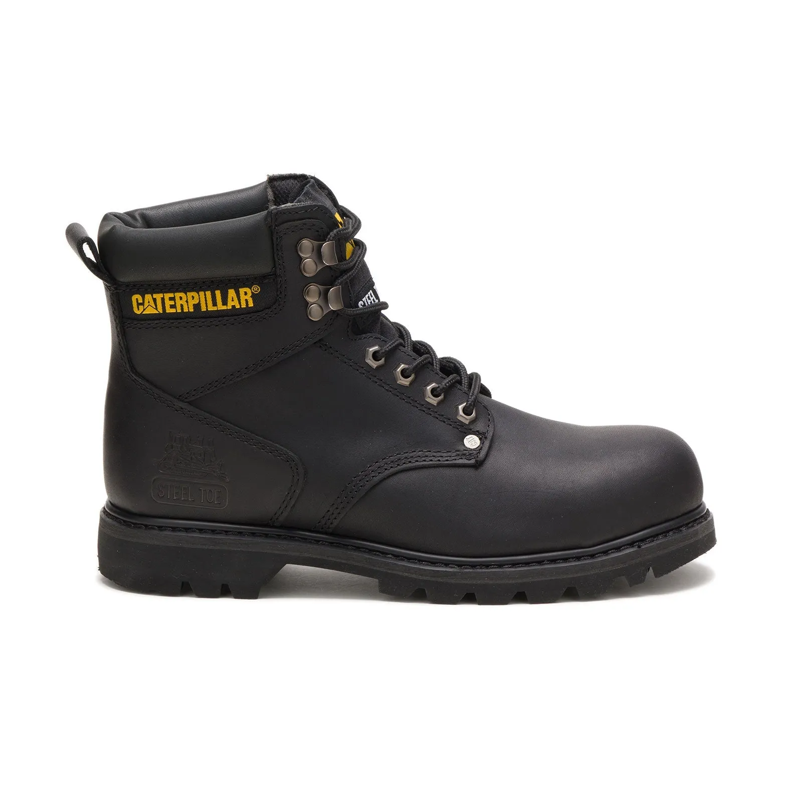 Second Shift Men's Steel-Toe Work Boots Black