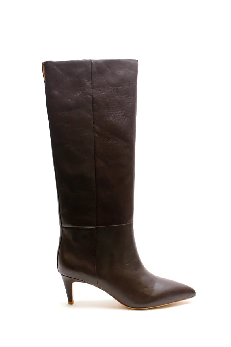 SLOANE KNEE HIGH BOOT-DARK CHOCOLATE