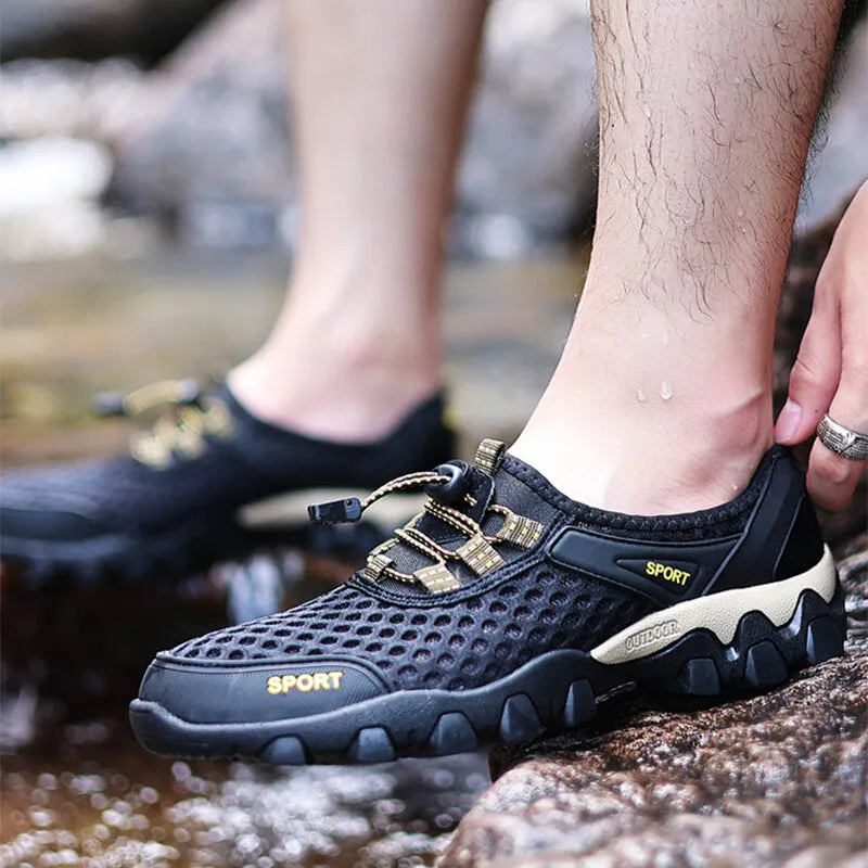 Summer Men's Wading Shoes Breathable Non-slip Bend Resistant Outdoor Casual Shoes Sports Shoes Suitable For Outdoors Camping Wading