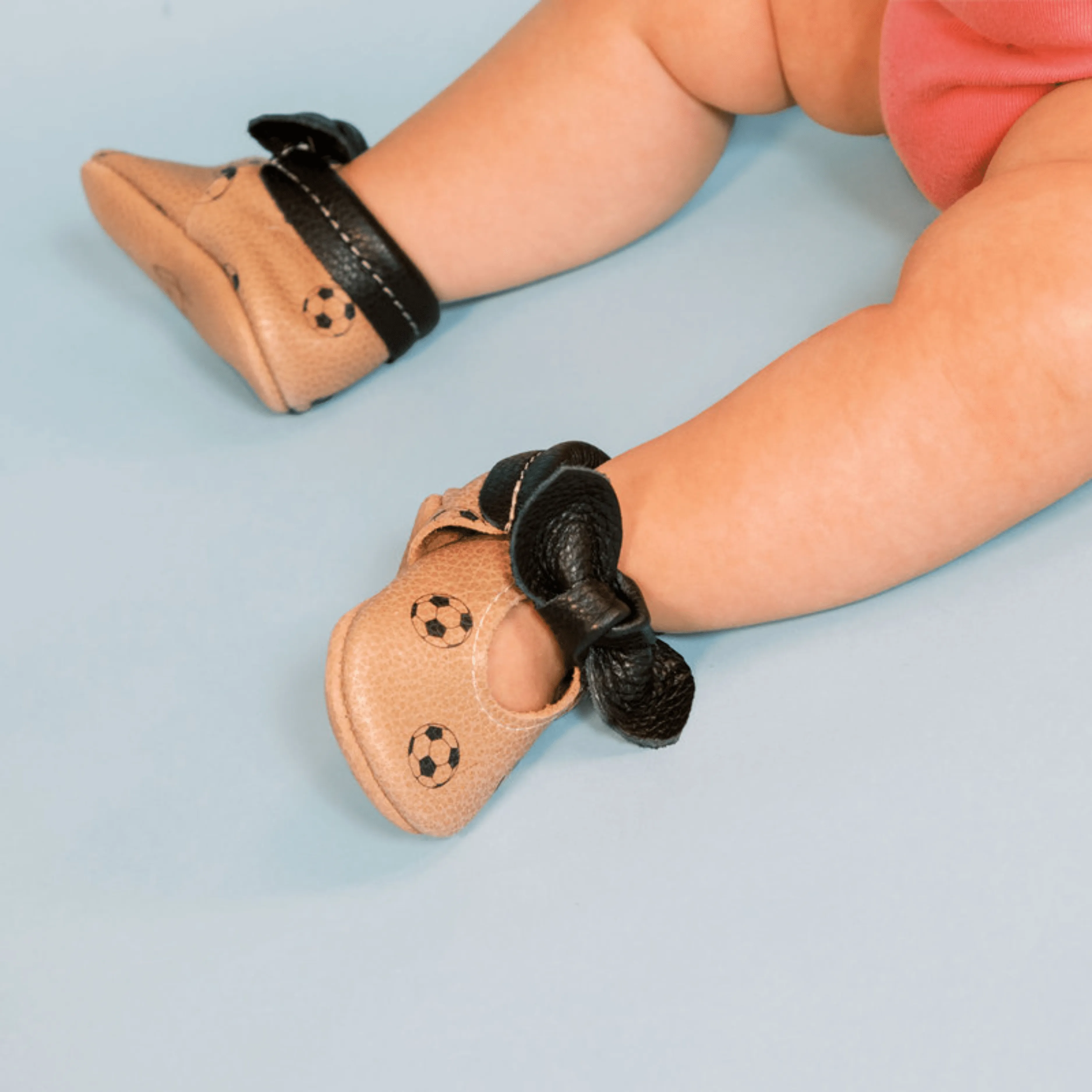 The Beautiful Game Knotted Bow Baby Shoe