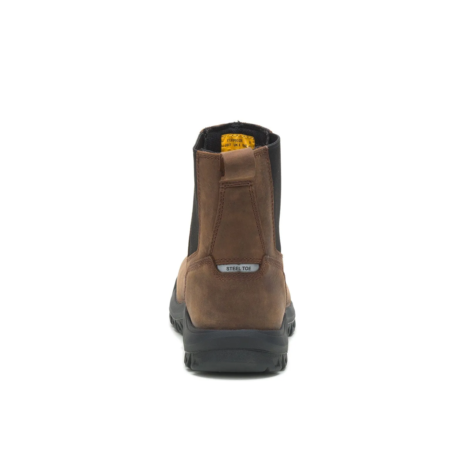 Wheelbase Men's Steel-Toe Chelsea Work Boots Clay