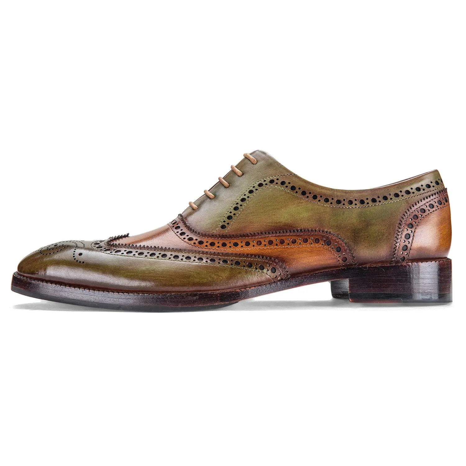 Wingtip Brogue Oxford- Green